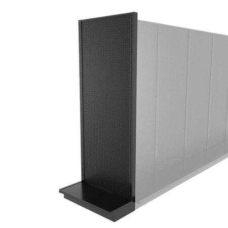 Lozier Shelving End Cap Unit, Black 36W 96H 16D P396S-EC